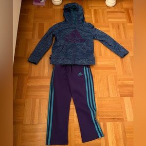 Girls adidas tracksuit